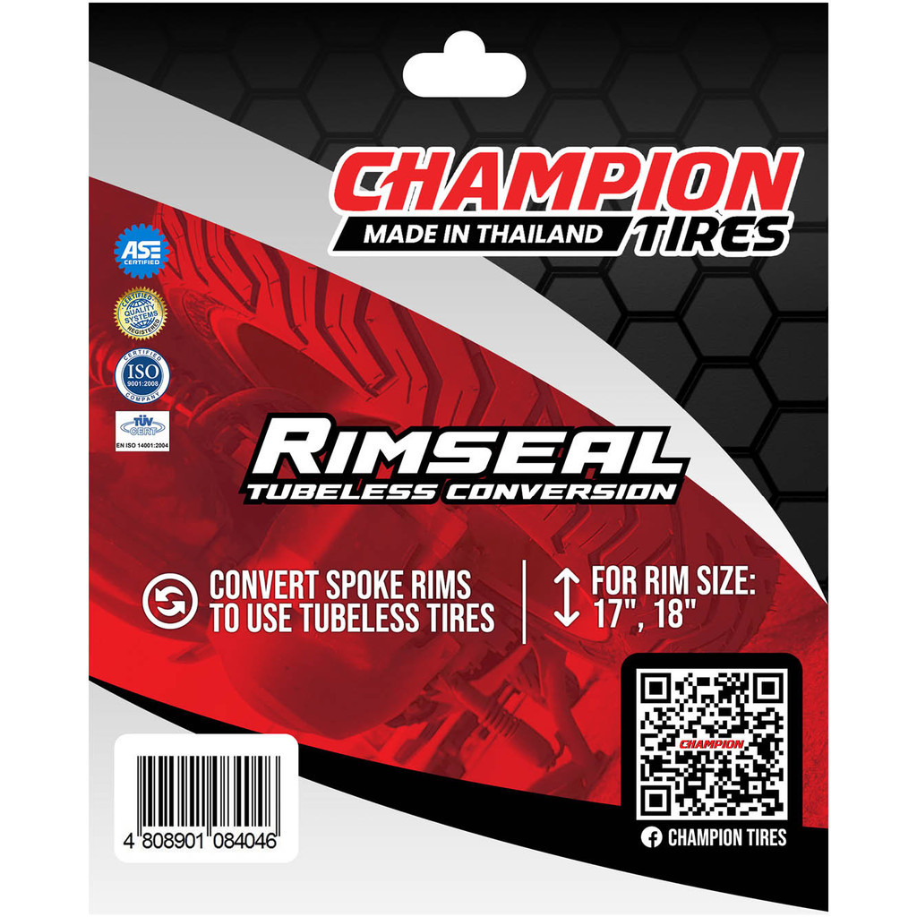 Champion RimSeal Tubleess Tire Conversion Kit for 17