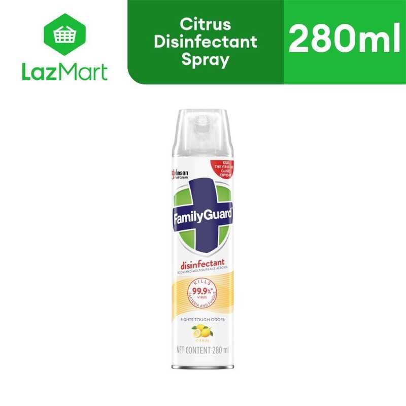 Familyguard Disinfectant Room & Multi-Surface Spray Aerosol Citrus ...