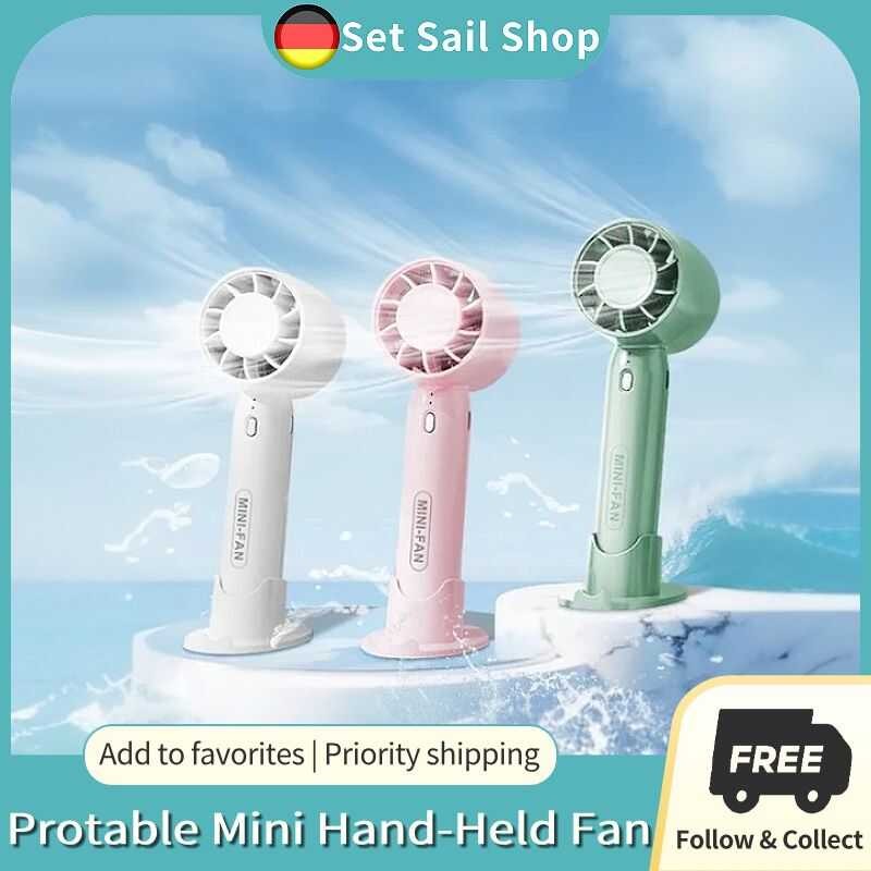 Mini Fan Rechargeable Usb Electric Portable Cute Handheld Desktop ...
