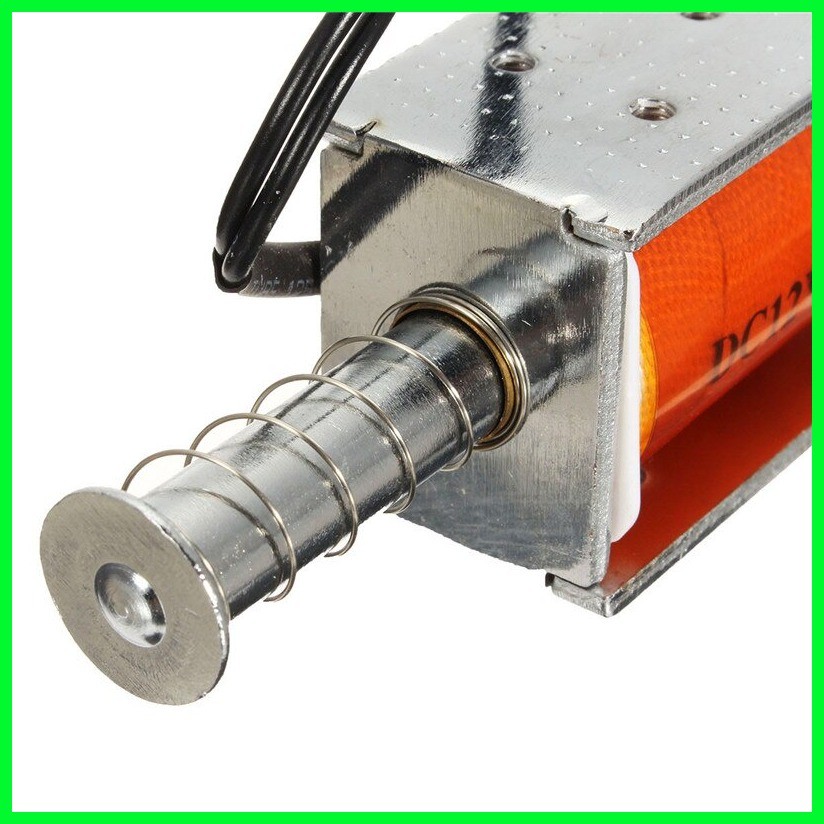 Push-Pull Magnet Elektromagnet 12V DC – 35 Mm Langhub, Push-Pull-Spule, 64x32x38 Mm, Mit Federrückstellung, Für Automaten & Mechanik