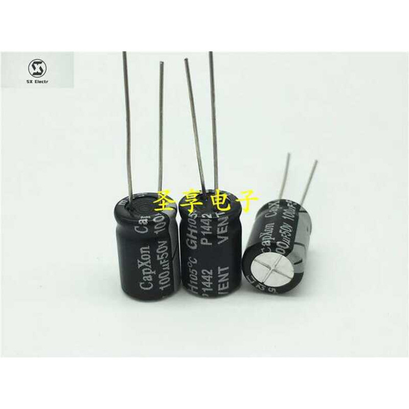 Taiwan Fengbin CapXon Electrolytic Capacitor 50V100UF 8X12 GH Series ...