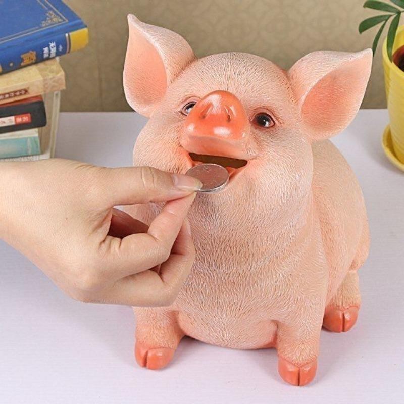 Pig Piggy Coins Storage Box Bank Cartoon Pig Shaped Money Boxes ...
