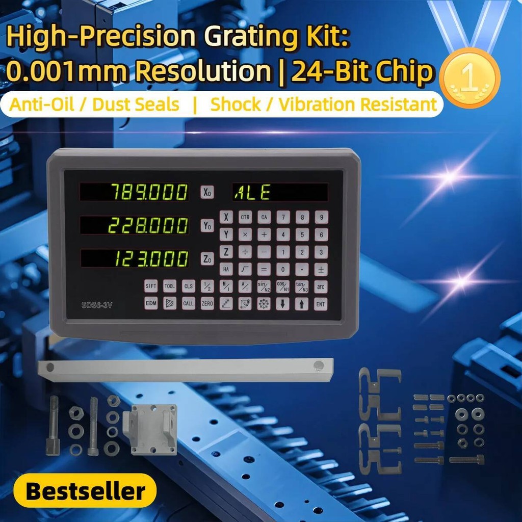 NEW Axis Digital Readout Milling Lathe DRO 110V /220V Display Counter ...