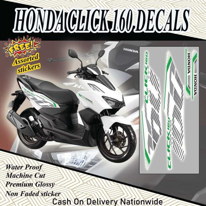 Honda Click 160 Stock Decals Click 160 Accesso Decals /Honda Click ...