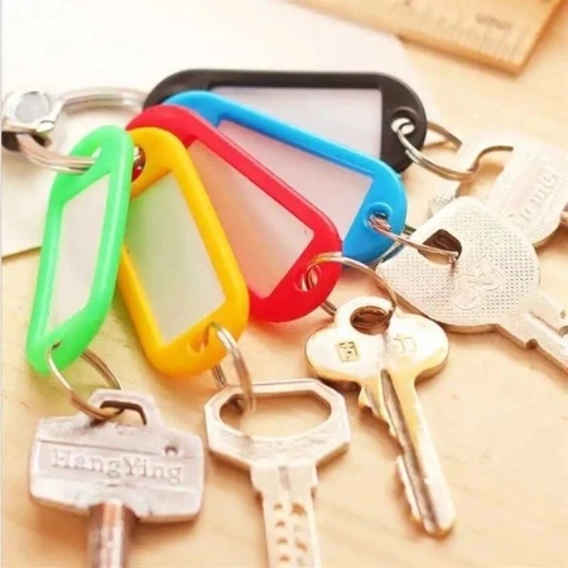 20pcs Colorful Plastic Key Chain Key Tags House Bags Keys Label ...