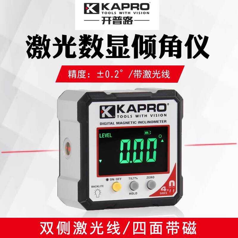 Kapro Laser Inclinometer Digital Display with Magnetic 393L Angle Gauge ...