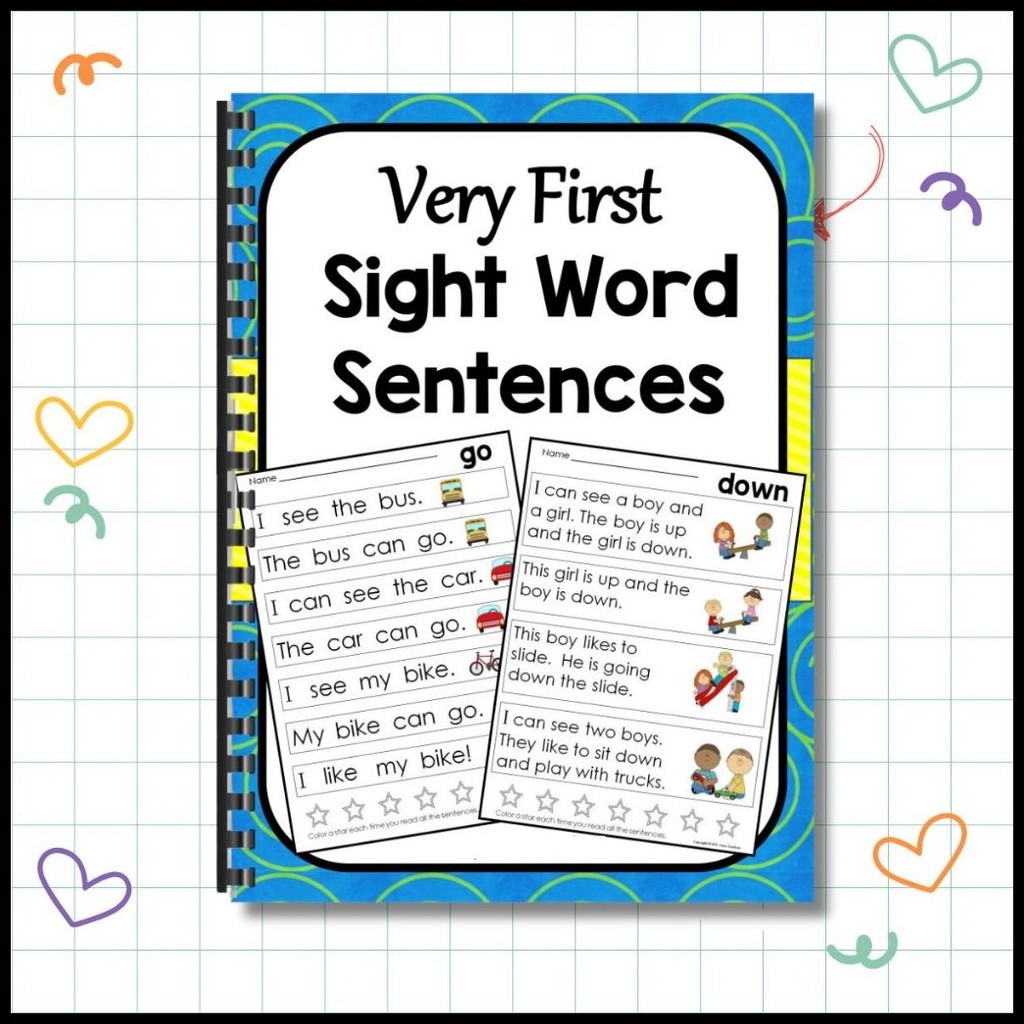 Very First Alphabet Sentences & Very First SightWord Sentences | Shopee ...