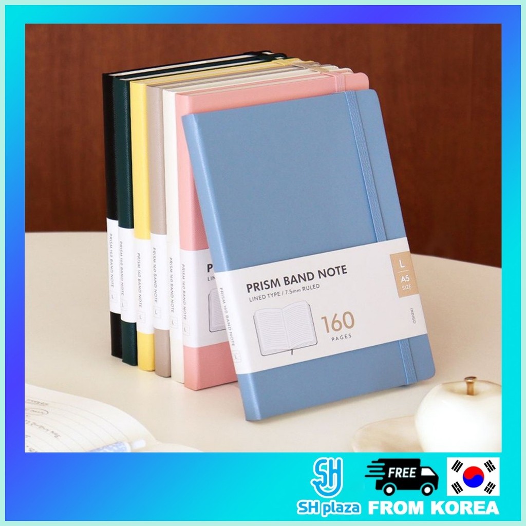 INDIGO Prism 160 Line Band Notebook Large A5 Office DiaryBook | Shopee ...