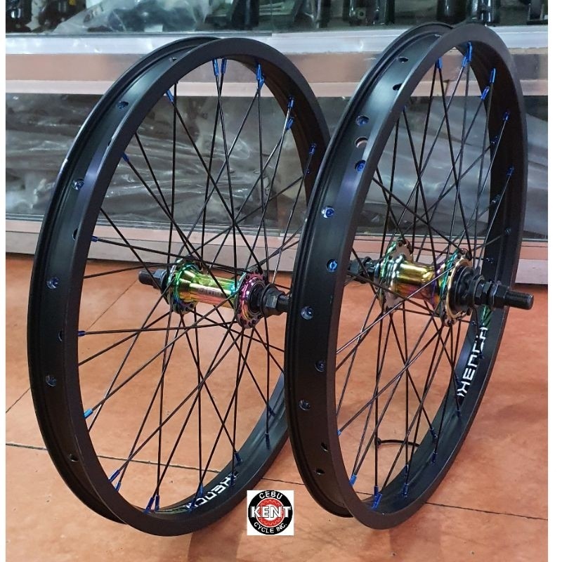 Kench Double Wall 20 Calum Cassette 9T sealed bearing hub Bmx Wheel Rim ...