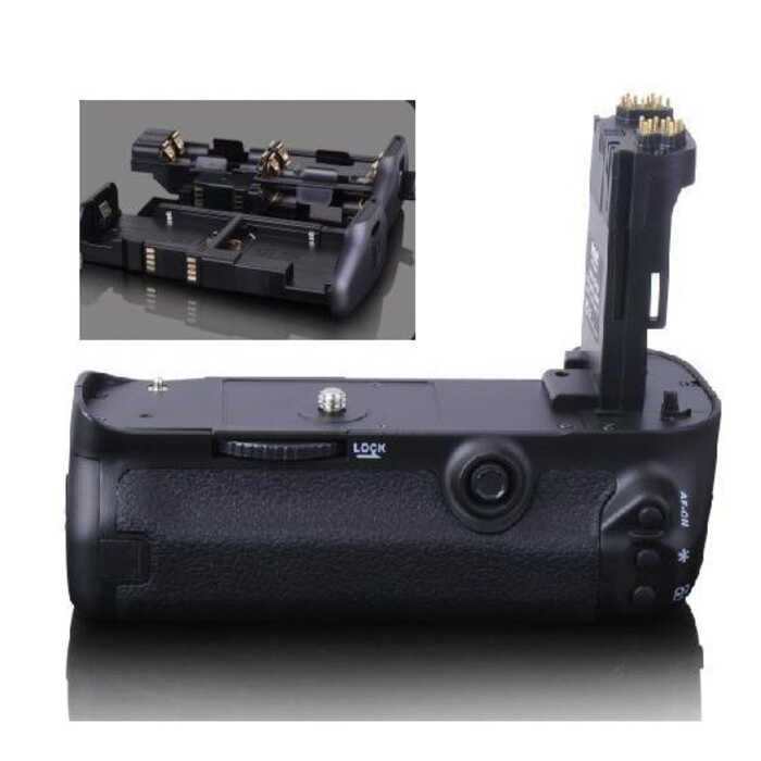 Canon BG-E11 Battery Grip for a 5D Mark III DSLR on a White background