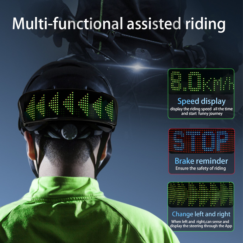 Smart APP Programmable LED Screen Led Helmet Display Motorcycle Helmet ...