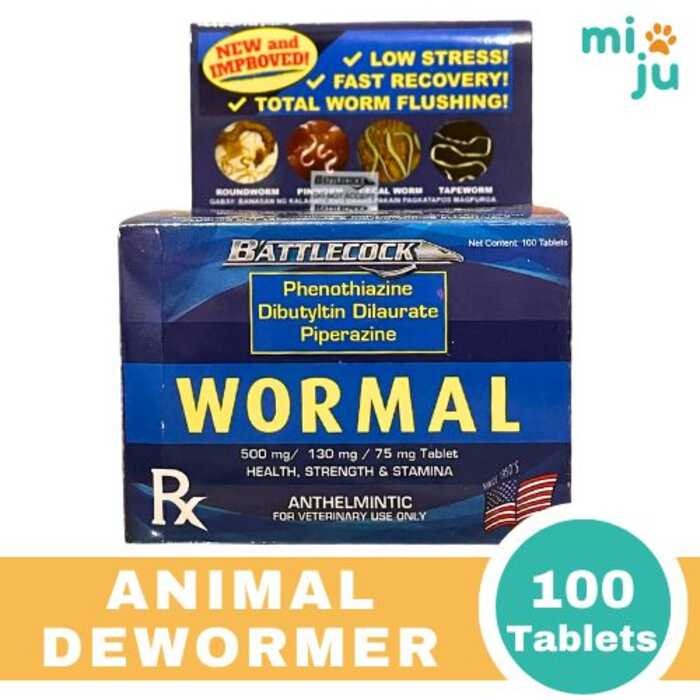 Wormal (100 Tablets) - For Animals 4Dc 9E6 | Shopee Philippines