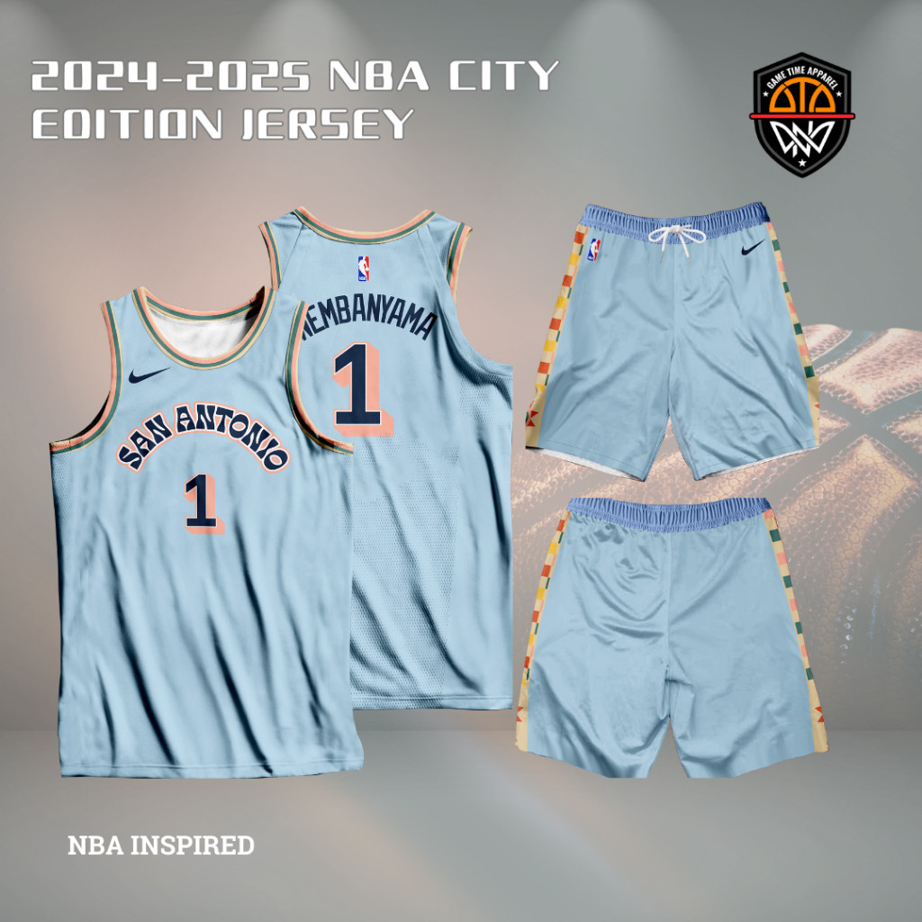 GTA 2024-2025 SAN ANTONIO SPURS CITY EDITION FULL SUBLIMATION HIGH