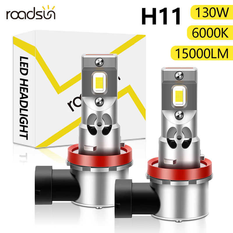 2/4/6X OXILAM Low Beam H11 H8 H9 LED Headlight Fog Bulbs Kit 20000LM