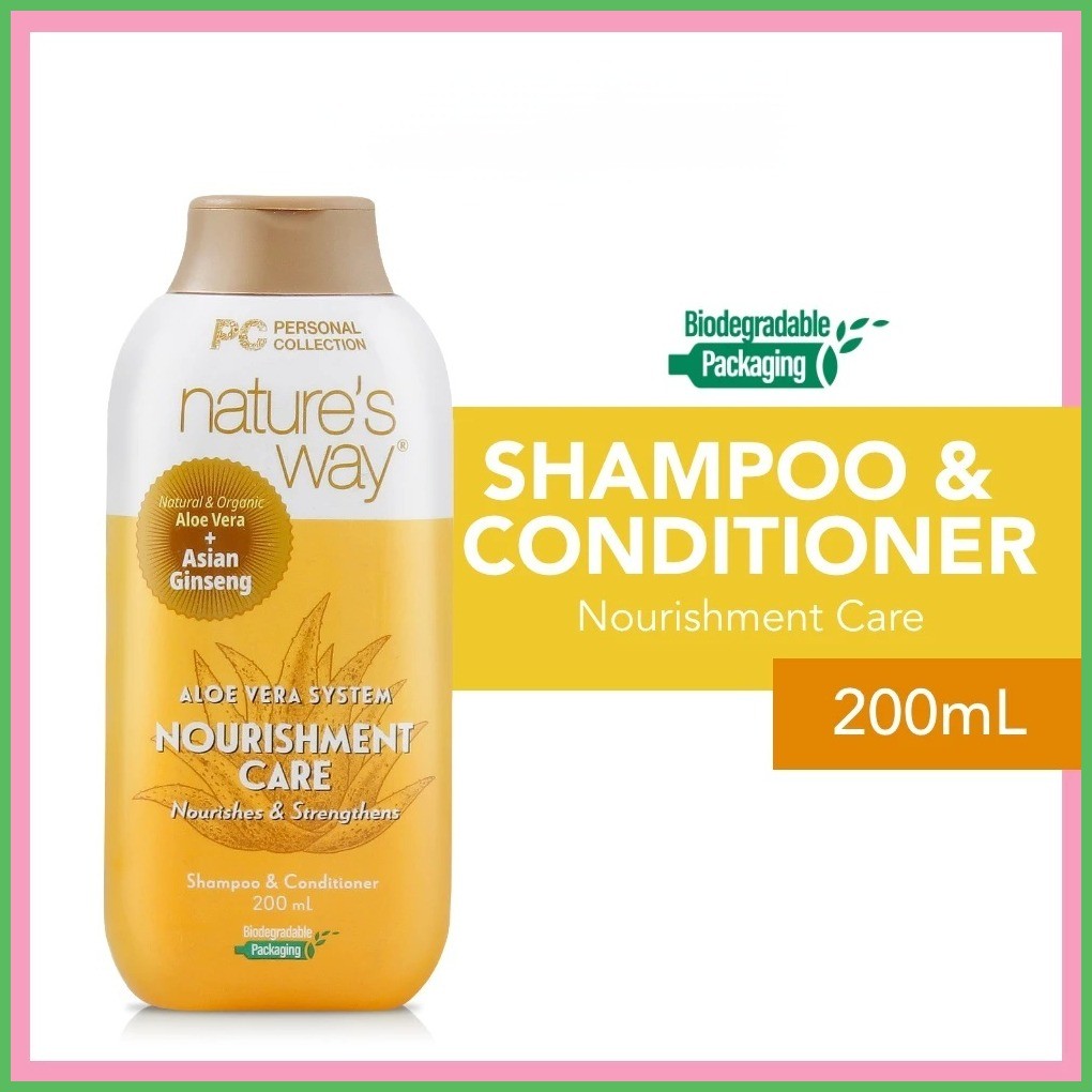 ۞ PC Natures Way Aloe Vera Shampoo 180ml / Total Shine, Total ...