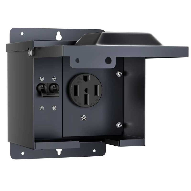 Weatherproof 125/250V 50 Amp RV Power Socket Box With Circuit Breaker ...