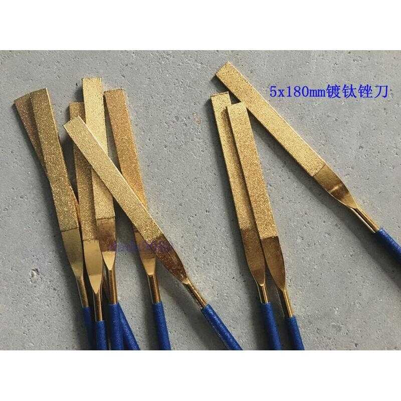 ☑♥ New Titanium Coated Diamond Shaping 5x180mm Flat File | Shopee ...