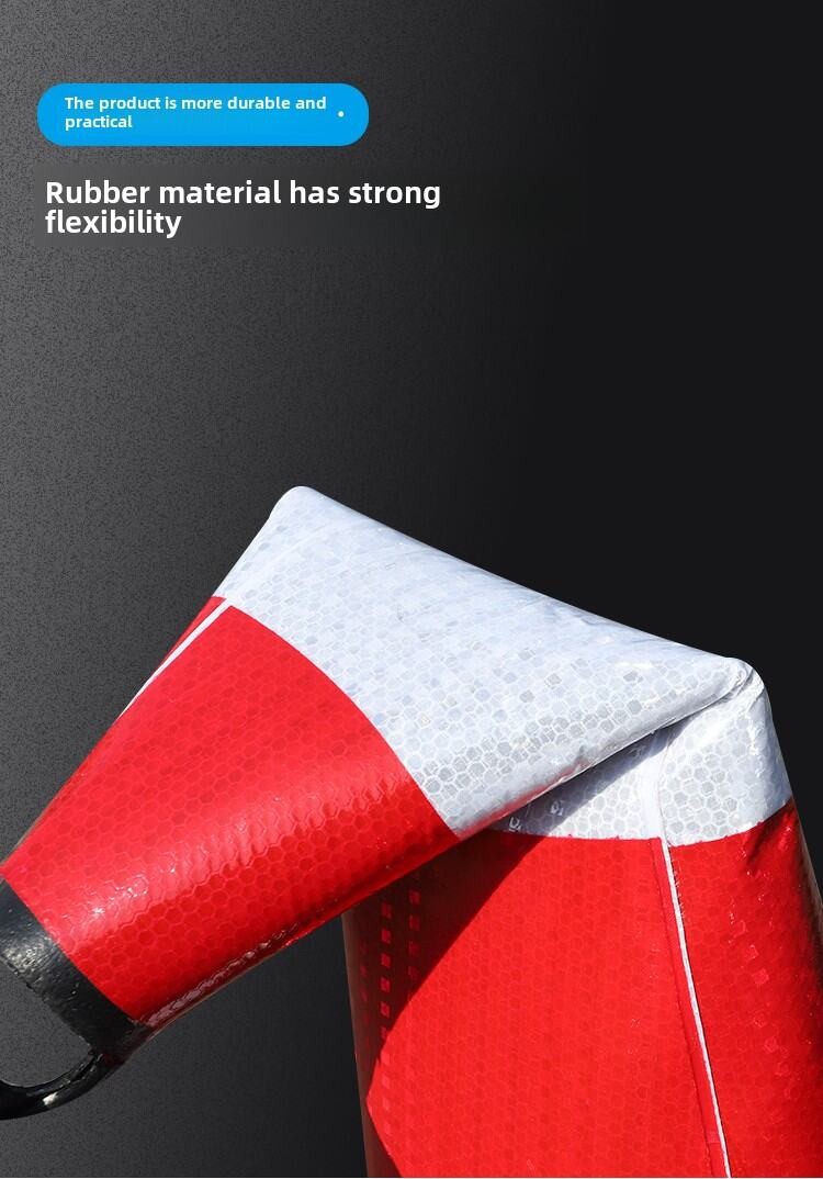 Reflective Warning Traffic Cone Set - 60CM 70CM 90CM Rubber Cones for ...