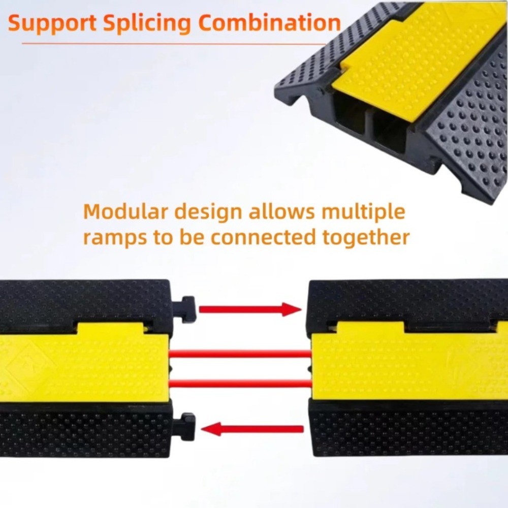 Rubber Channel Floor Cable Hump Lead Cover Protector Ramp Wire ...
