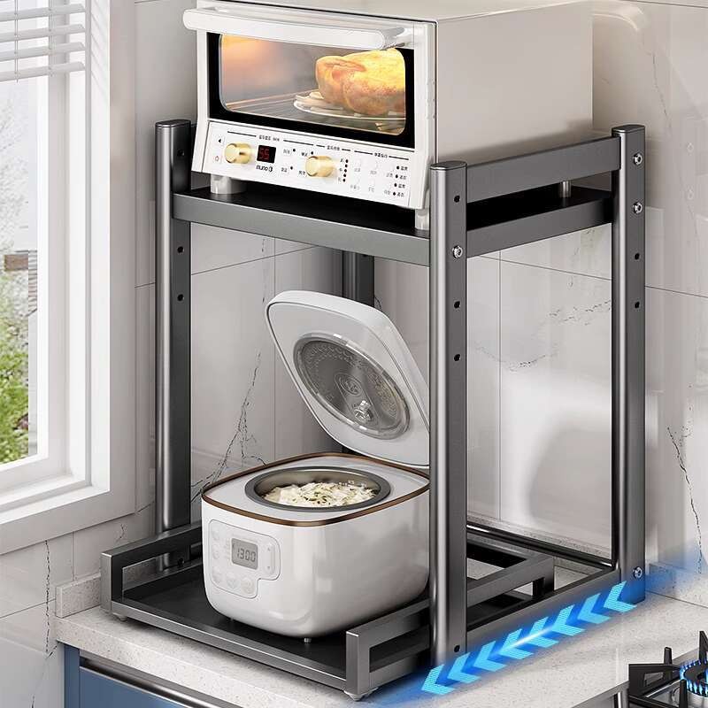 ☑♥ Kitchen Rice Cooker Storage Rack Household Countertop ...