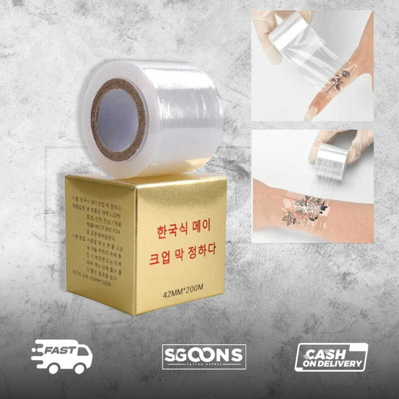 3 Cling Protective Film Clear Wrap (42Mmx200m) | Sgoons Tattoo Supply ...