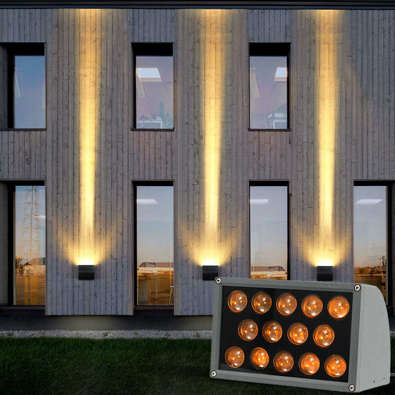 Spotlight LED Outdoor Waterproof Long-Range Projection Narrow Beam Wall ...