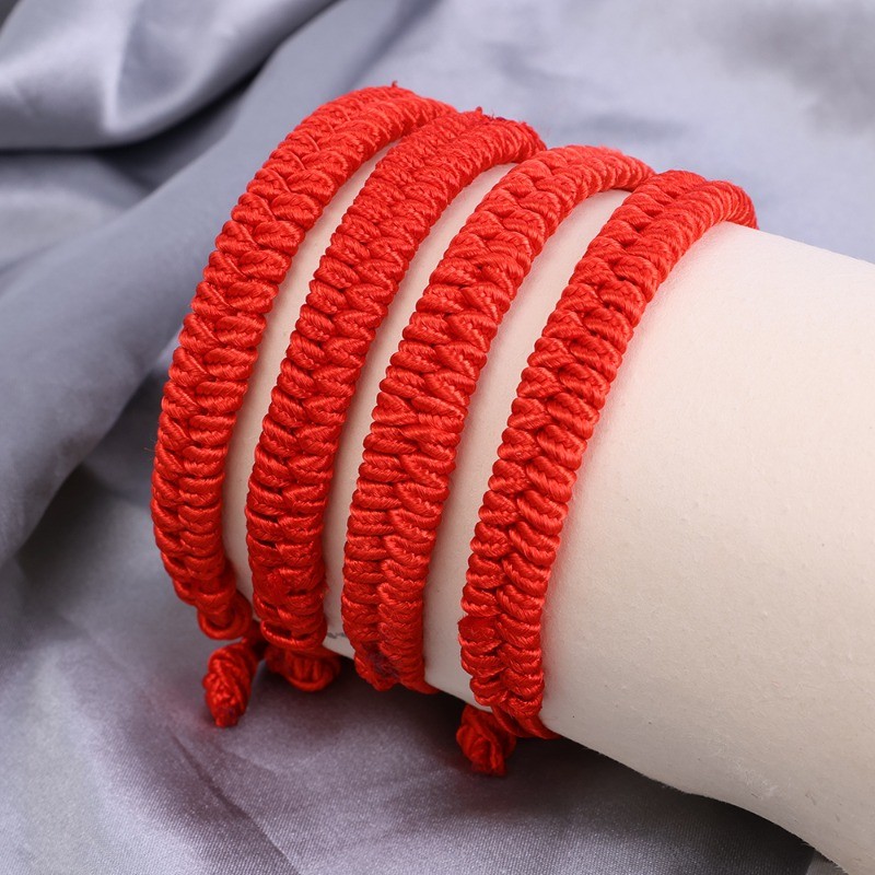 Red String Bracelets for Lucky - Adjustable Handmade DIY Rope Bangles ...