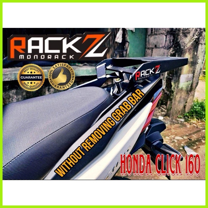 Rack Z Monorack Bracket for Honda Click 160 - Plated ( Stay Grab Bar ...