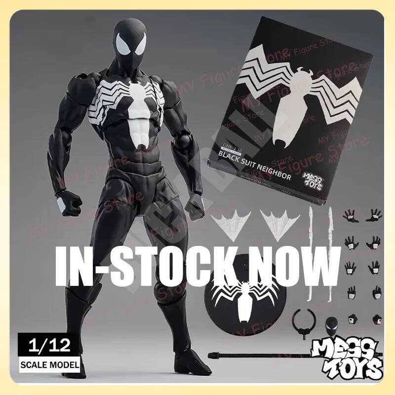 Mess Toys Spiderman Figure Black Suit Neighbor Symbiote Messtoys ...