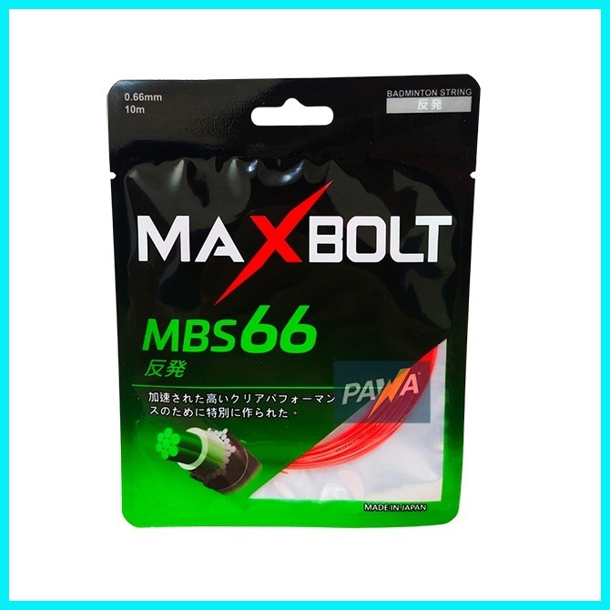 Maxbolt MBS 66 MBS66 Badminton String (0.66mm) High Repulsion Power (1 ...