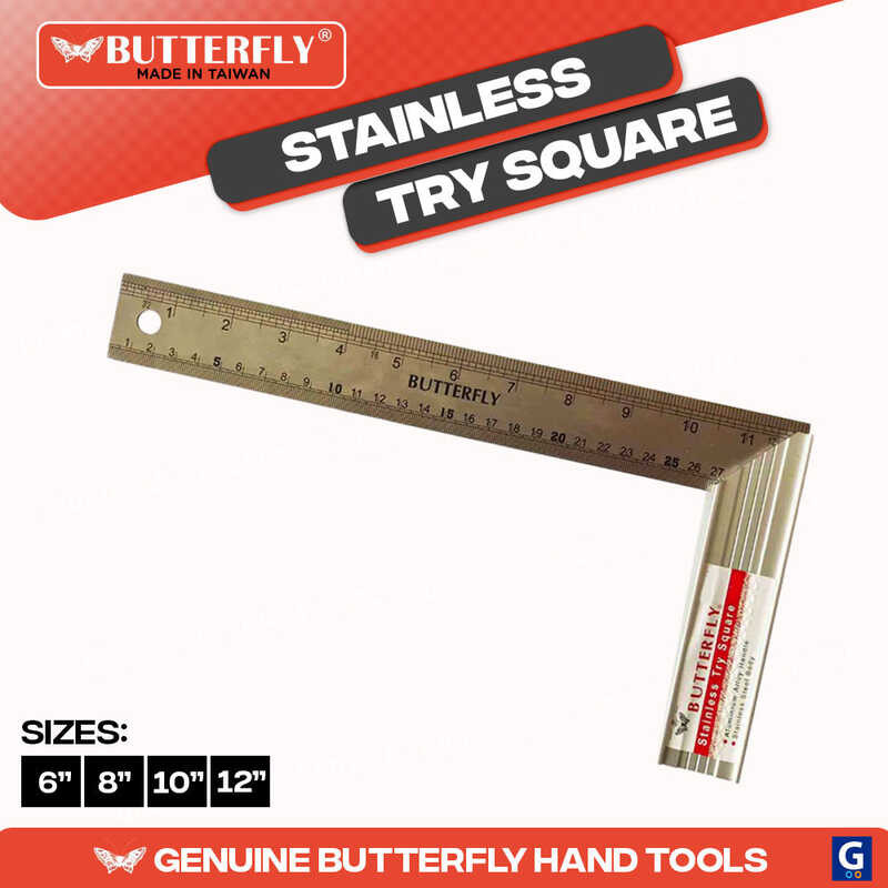 Butterfly Stainless Tri Square / Carpenter Squala Ruler #491 6