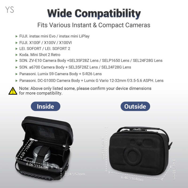 Pouch J EVA Camera Case Hard Shell Protective Holder For Fujifilm X100f ...