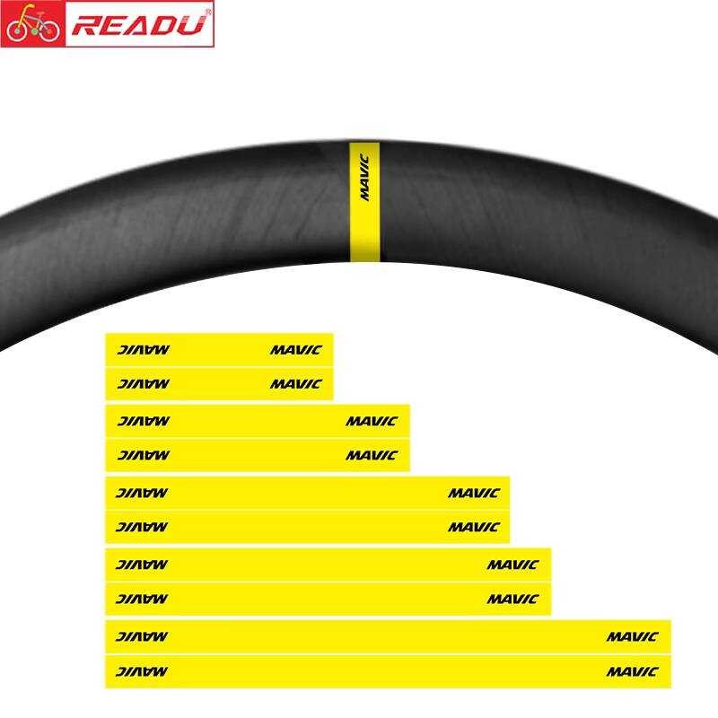 Love Mavic Road Bike Wheelset Yellow Stripe Rim Color Changing Stickers ...