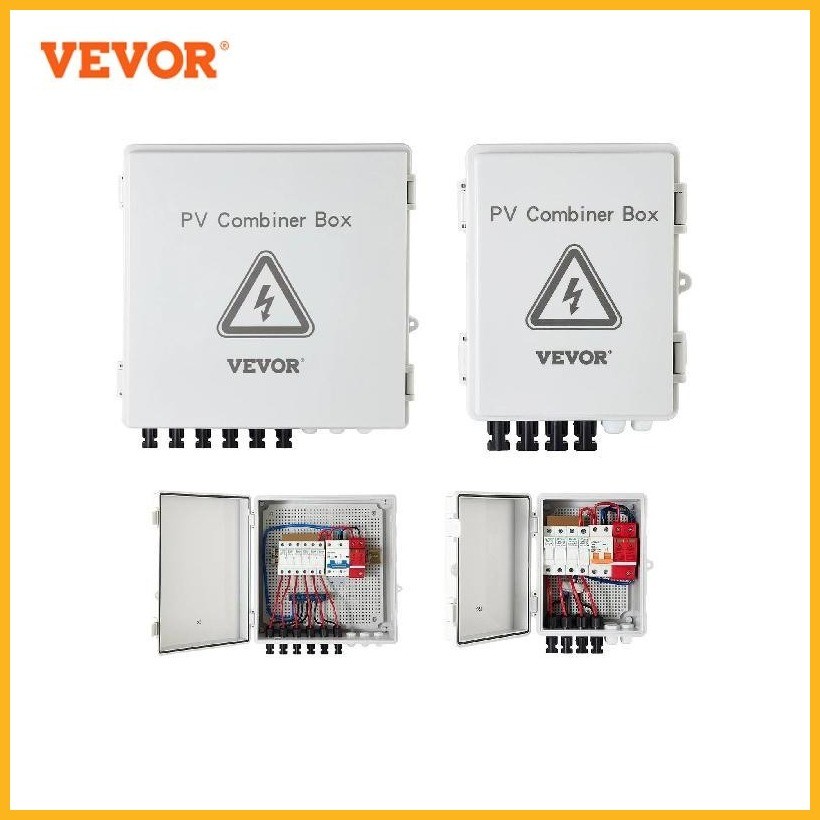 [Hot-Sale] VEVOR PV Combiner Box 4 String 6 String IP65 Waterproof ...