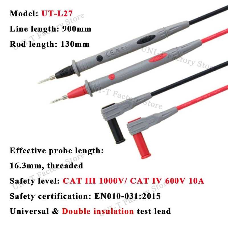 Multimeter Uni-T Leads Probes Clamp Meter Alligator Clip Tweezer ...