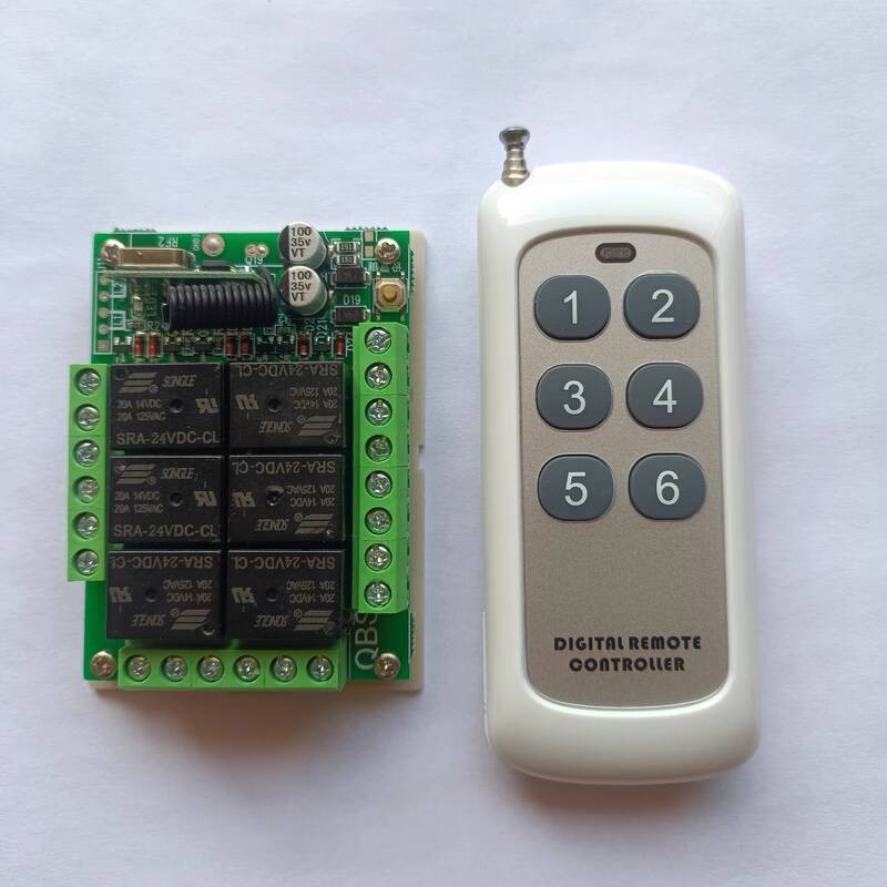 5V 12V 24V 4-Way 6-Way Smart Learning RF Wireless Remote Control Switch ...