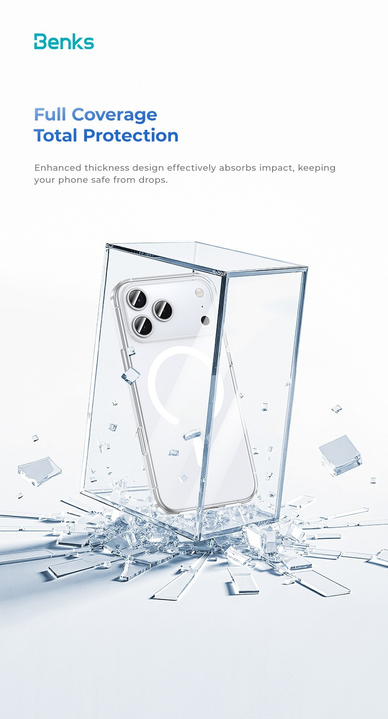 [Benks Official] Benks Crystal Clear Magnetic Phone Case with Camera ...