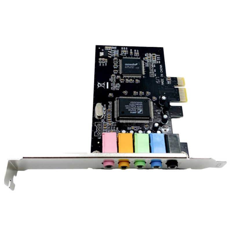 419 [Lixiaoju] Pci-E 5.1 Sound Card Computer PCIE Channel 3D Audio 6 ...