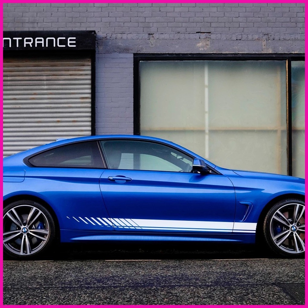 SuperAuto Car Sticker For Auto Side Stripe DIY Decal Car Tuning ...