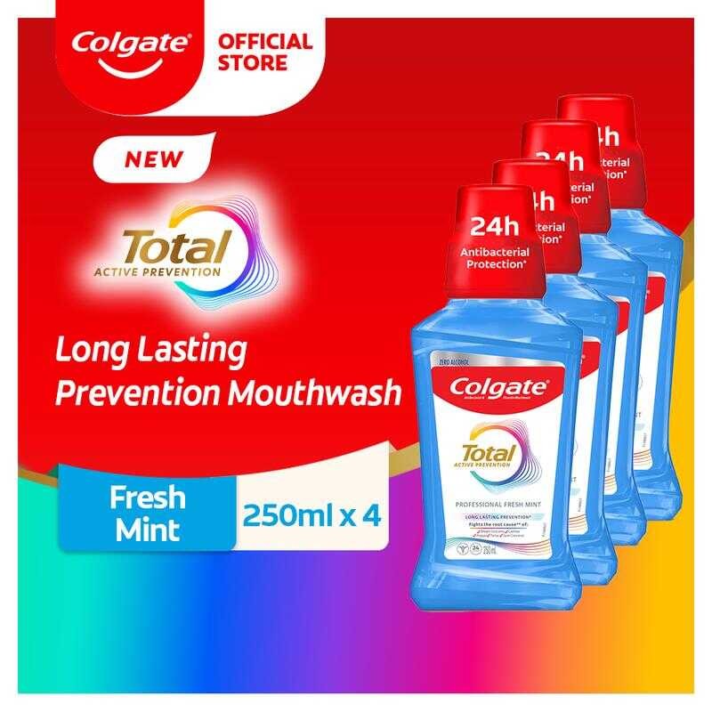 Colgate Total 12 Mouthwash Professional Freshmint, No-Alcohol ...