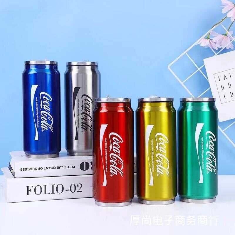 Coca Cola Stainless Steel Vacuum Insulated Thermal Thermos Cup Travel ...