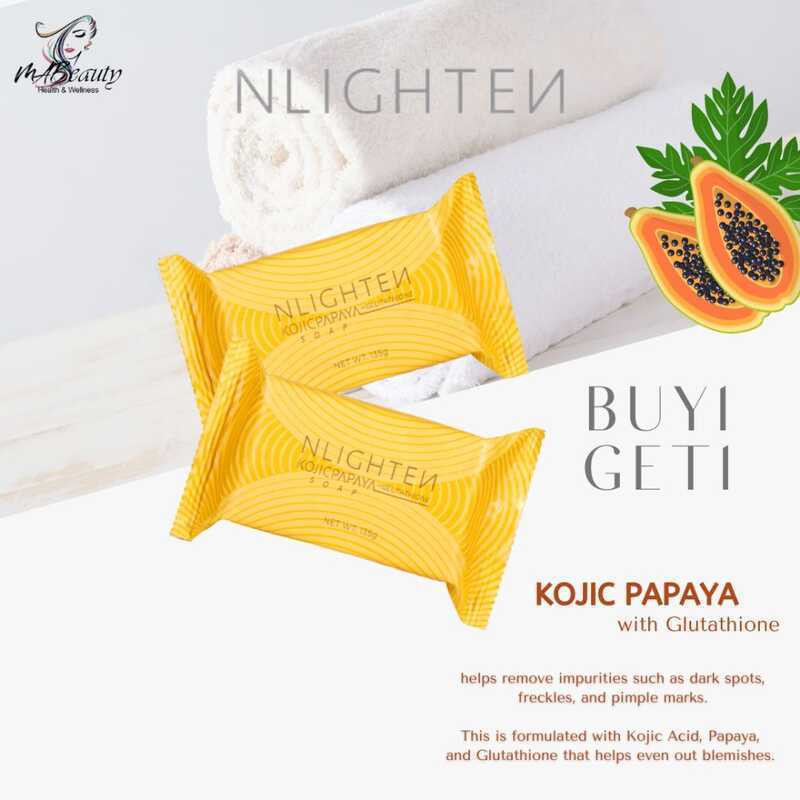 nlighten kojic papaya with glutathione GLUTA SOAP Anti Pimple Acne BARS Db NLIGHTEN KOJIC PAPAYA WITH GLUTATHIONE