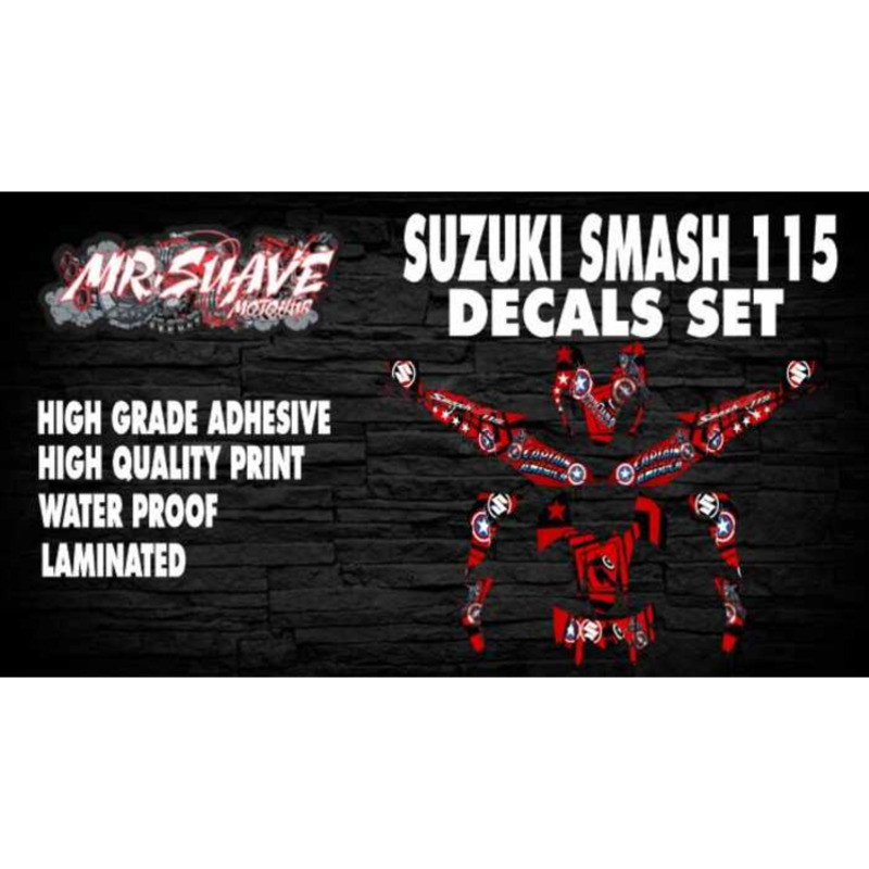 Suzuki Smash 115 Decals Set (Camerica) | Shopee Philippines