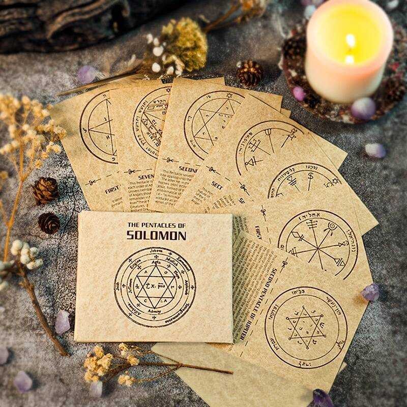 New Style Parchment Solomon Seal Writing Ritual Note Non-Adhesive Large ...
