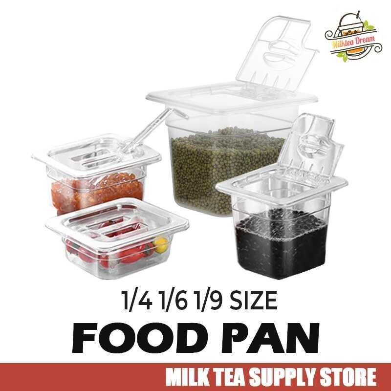 E44 Gastronorm Pan Acrylic Clear Food Pan&Lid Sauce Milktea Pearl ...