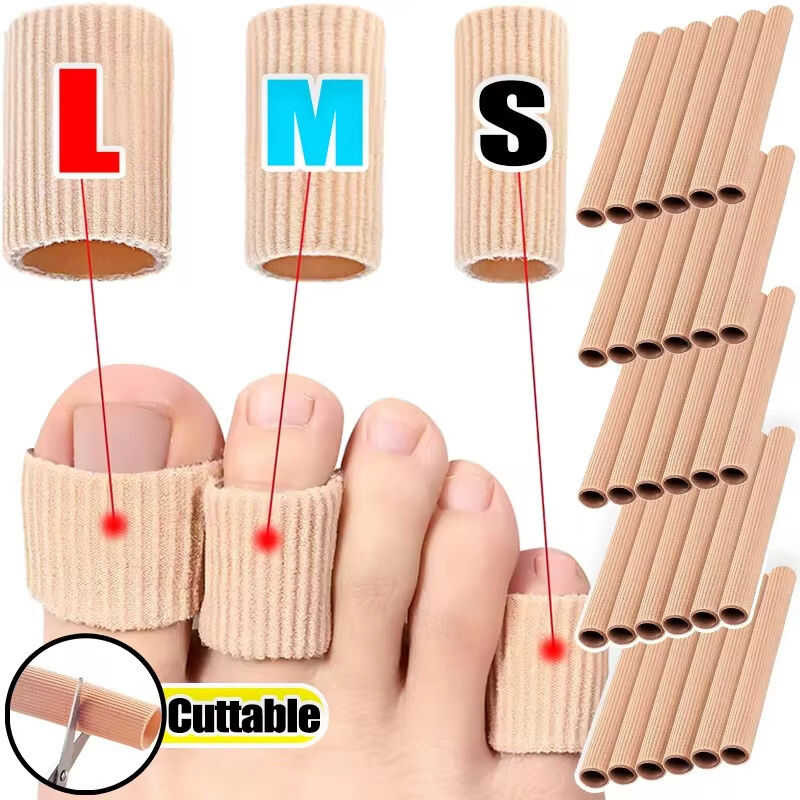 Gel Cover Elastic Fibre Finger Protective Tube Toe Protection Pipe ...