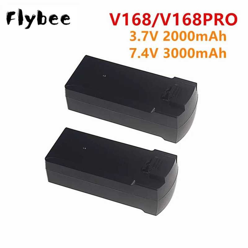 Fd V168 2 Drone Battery 7.4V 3000Mah 3.7V 2000Mah Pro Max GPS ...