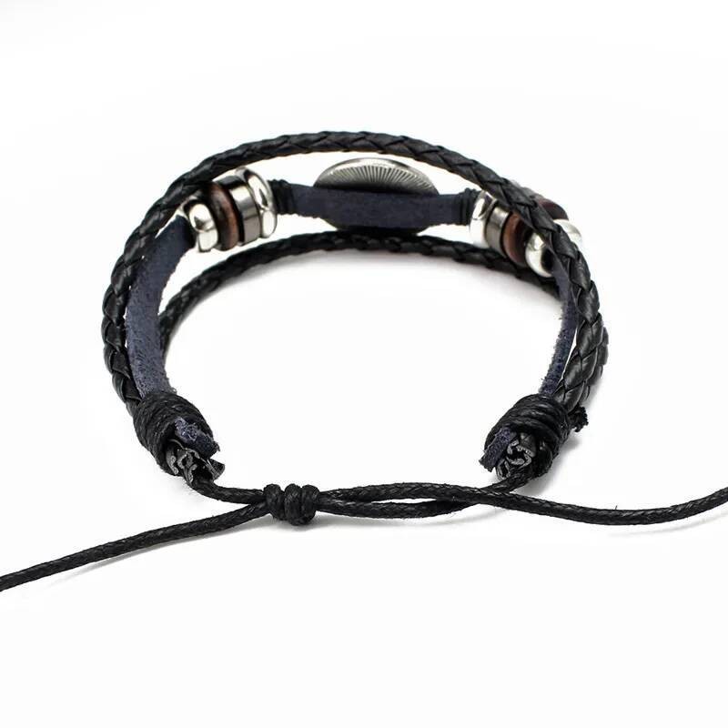 Antique Aiovlo Leather Cuff Bracelet Bangle Blank Base Fit 20mm Round ...
