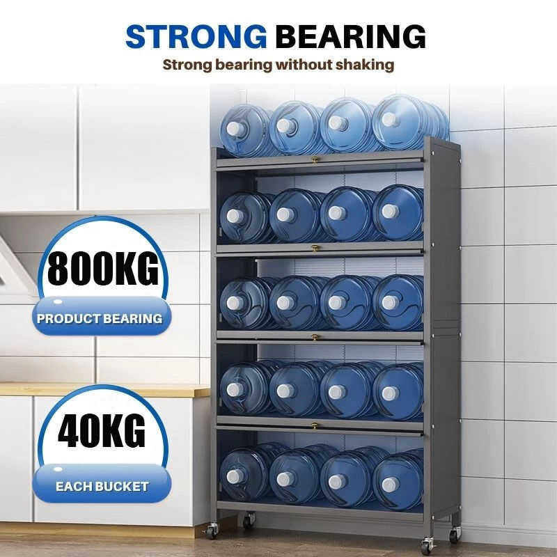 Kitchen Storage Cabinet Dustproof Rack Carbon Steel Organizer Storage ...