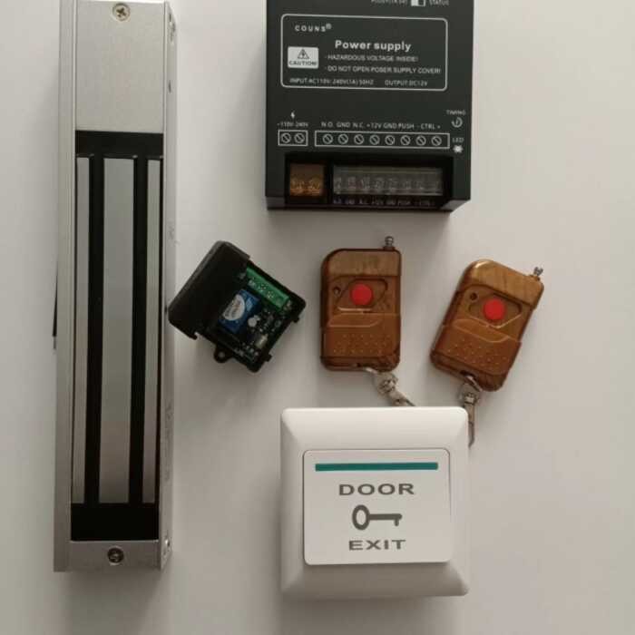 Wireless Remote 280kg Magnetic Wooden Door Electromagnetic Lock ...